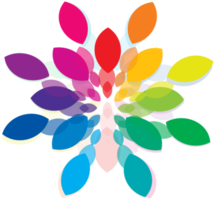 flor del arcoiris png