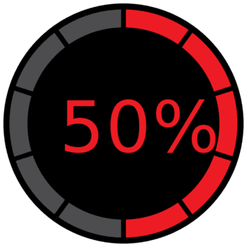 Circle preloader 50% png