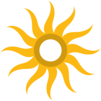 sol do logotipo do círculo png