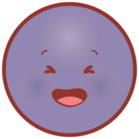 Emoji face circle laugh png