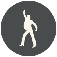 Music circle icon dance png