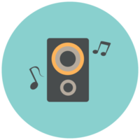 Music circle icon speaker png
