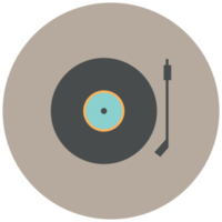 icona del cerchio di musica disco in vinile png