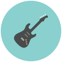 Musikkreis Symbol Gitarre png