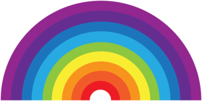 semicerchio arcobaleno png