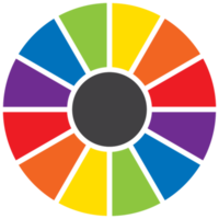 roda de giro do arco-íris png