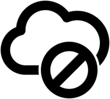 Cloud Computing No Access Icon png