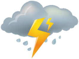 Lightning and cloud png