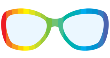 óculos de arco-íris