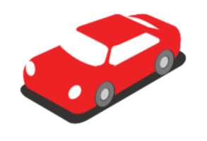 City car isometric png