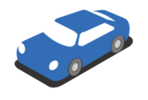 City car isometric png