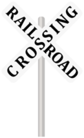 signe de chemin de fer croisé png