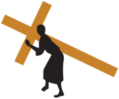 Jesus carregando a cruz png