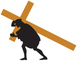 Jesus trägt das Kreuz png