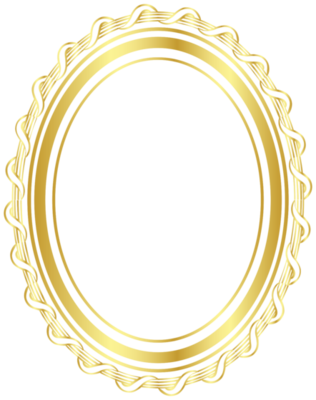 Free Goldener Ovaler Rahmen Png With Transparent Background