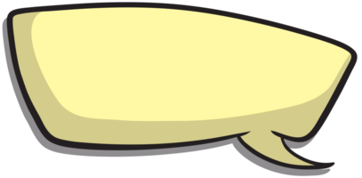 Speech bubble hand drawn png