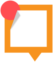 Speech bubble paper fold png