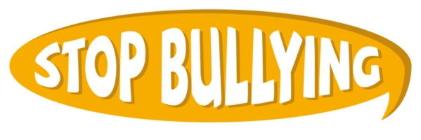 No bullying speech bubble png