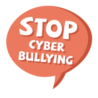 No bullying speech bubble png