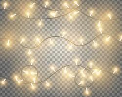 Glowing String Lights vector