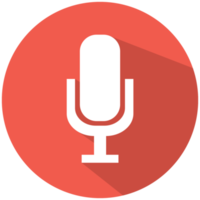 Flat icon microphone png