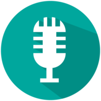 Flat icon microphone png