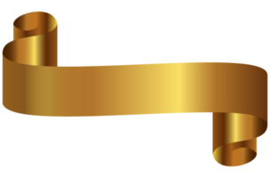 Gold ribbon png