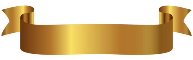 ruban d'or png