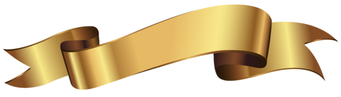 Golden ribbon png