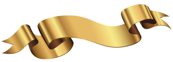 ruban d'or png