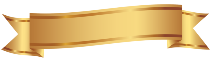 bannière décorative dorée
