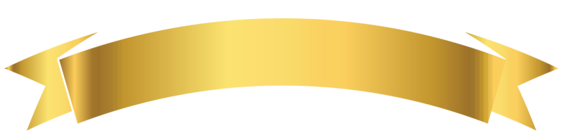 Golden ribbon png