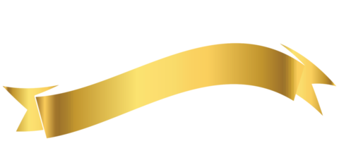 Golden ribbon png