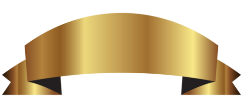 ruban d'or png