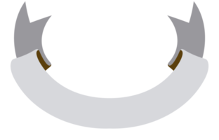 Flat ribbon png