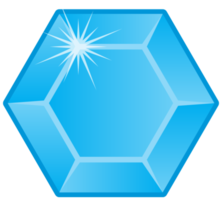 Diamond gem stone hexagon png