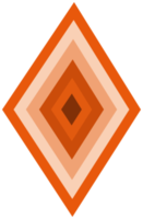 Geometric diamond, png