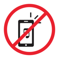 Public forbidden sign cellphone png