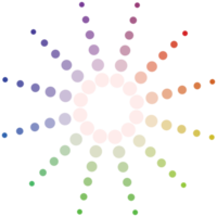 campione di colore arcobaleno png
