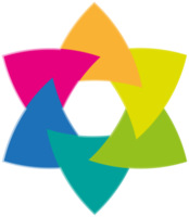 regenboog logo ontwerp png