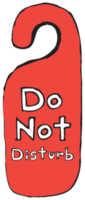 Do not disturb hand drawn png