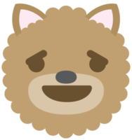 cara de cachorro emoji aliviada