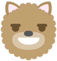 sorriso di faccia di cane emoji png