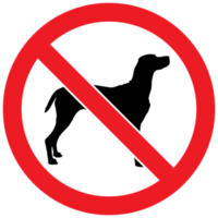 Prohibited sign no dog png