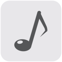 note d'icône instrument de musique png