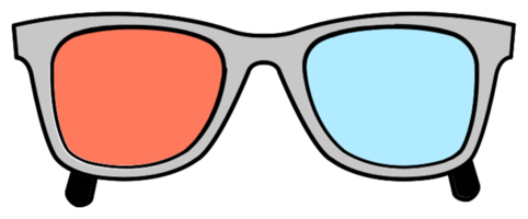 lunettes 3D png