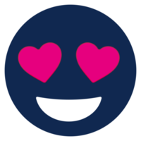 Emoji face love png