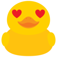 amour emoji canard png