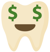dólar de dente emoji png