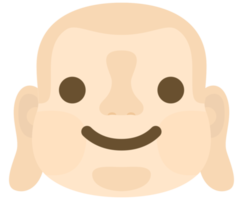 Emoji Buddha Gesicht Lächeln png